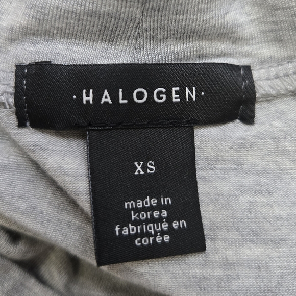 Halogen Gray Turtleneck Long Sleeve Top with Ruched Sleeves | Size XS | NWT - Picture 7 of 9